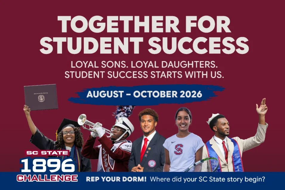 SC State 1896 Challenge — Together for Student Success, August through October 2026, Rep Your Dorm