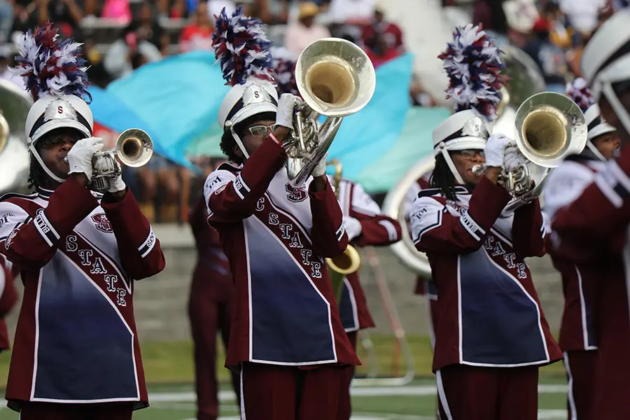 SC State fans cheering on Game Day