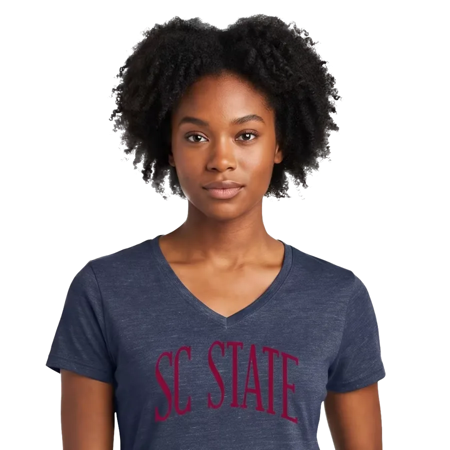 Navy SC State V-neck T-shirt