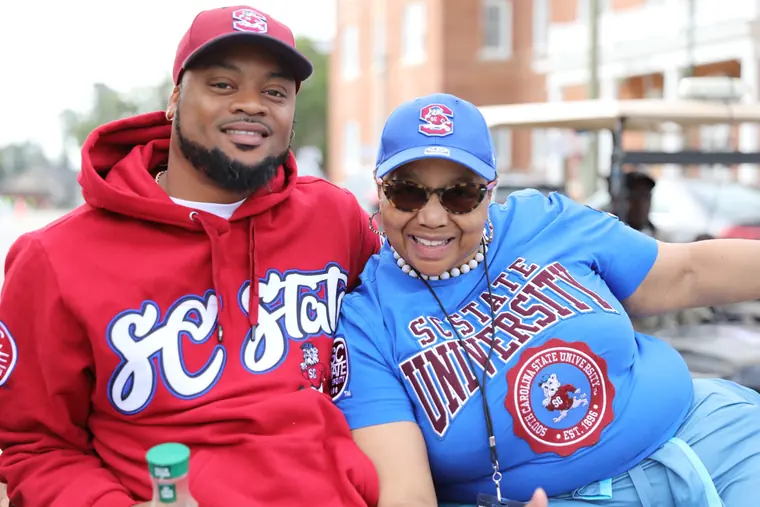 SC State alumni celebrating together during Homecoming